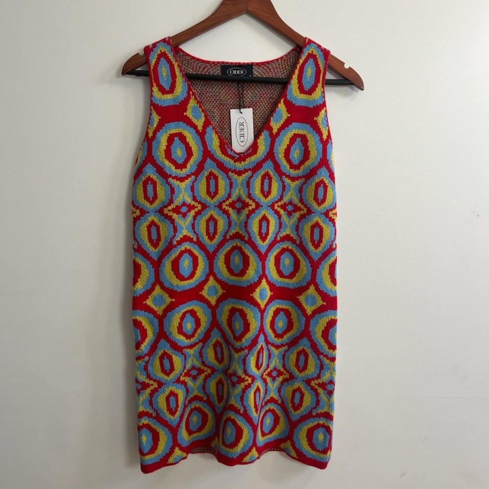 Knit Cider NWT colorful psychedelic tunic size small